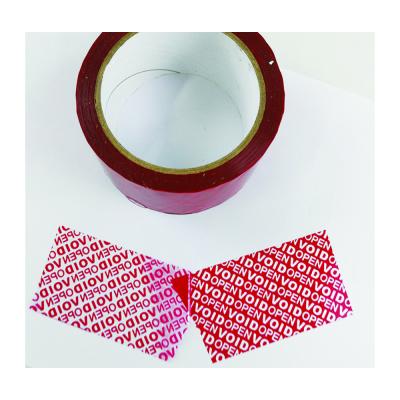 China Tamper Resistant Single Sided Security Packaging Tape For Box Sealing for sale