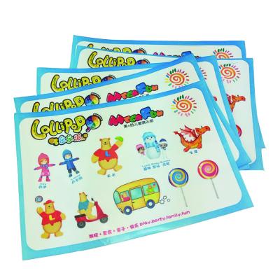 China A5 Size Carton Characters Sticker Paper Sheet For Kids for sale