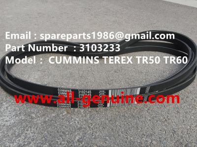 China 3103233 CUMMINS BELT FOR TEREX NHL UNIT RIG MT4400 MT3600 MT3700 3305 3303 3307 TR35A  TR50 TR60 SRT55 SRT45 for sale
