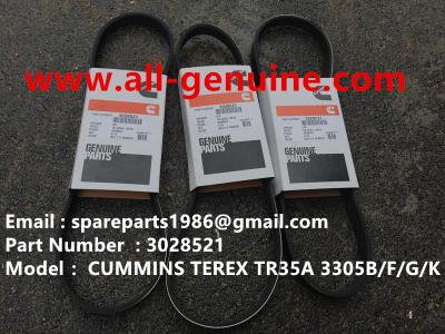 China TEREX CUMMINS 3028521 BELT  NHL RIGID DUMP TRUCK TR35 TR50 TR60 TR100 3305B 3305F 3303 3307 TR45 TR70 MT4400 for sale