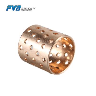 China Wrapped Bronze Sliding Bearing with Lubrication Holes WB802 Bronze Bushing CuSn8P0.3 CuSn6P for sale