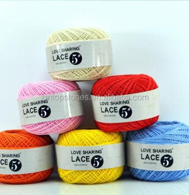 China Hand Knitting Anti-pilling Lace Crochet Yarn 100% Cotton Mercerized High Quality Cotton Yarns for sale
