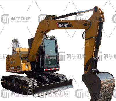 China 7.5t Gebruikte mini-graafmachine SY75C Sanyi tweedehands bouwmachines Te koop