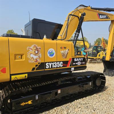 China Hydraulic Used Crawler Excavator Equipment Sy135cpro With Low Working Hours for sale