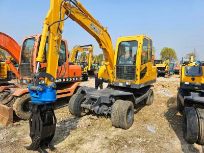 China Agriculture Used Wheel Excavator Machine JG75X 7 Ton Small Scale for sale