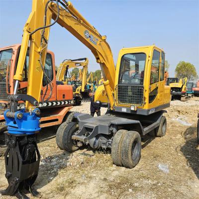 China Small Used Sany Excavator JG75X Sany Wheel Excavator With Electric Sucker for sale