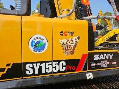 China Sy155cpro Excavadora de rastreador usada Máquinas hidráulicas de movimentação de terra pesada à venda