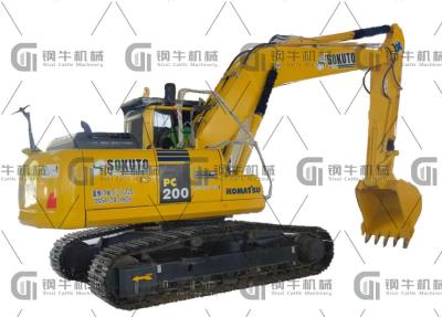 Китай Подержанный гидравлический экскаватор Komatsu PC200 PC200-7 оригинальный Япония продается