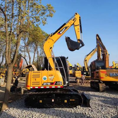 China Sany SY75C Used Excavators Engineering Secondhand Diggers For Sale for sale