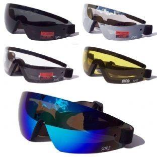 China Outdoor Sports Night Riding Glasses PVC Frame PC Lens Anti Fog Coated for sale