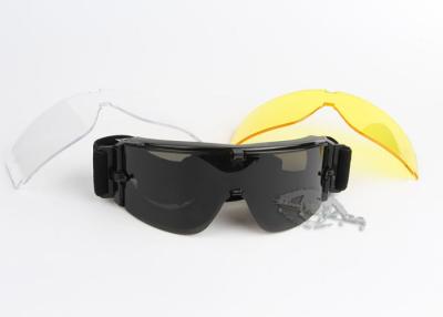 Chine Protection de la couleur UV400 de noir d'Airsoft X800 de verres de sûreté de prescription de PPE à vendre