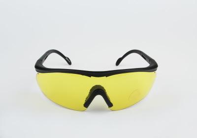 China Yellow Mirrored Safety Glasses , Ultraviolet Protection Glasses Durable Flexible for sale