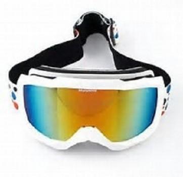 China Prenda impermeable profesional de las gafas del esquí de la nieve con la correa estirable el elástico del telar jacquar en venta