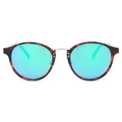 China Farbige Sonnenbrille-Weinlese-Art-Sonnenbrillen mit dem Logo besonders angefertigt zu verkaufen