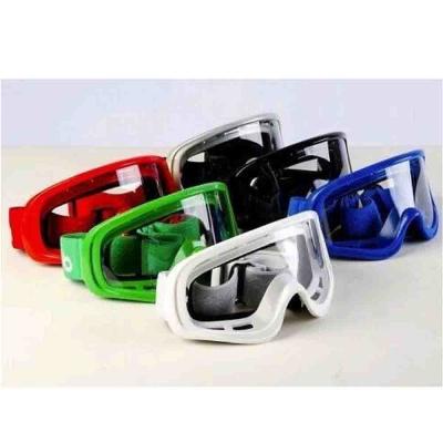 China Unique Design Motocross Goggles , Custom Colorful Anti Glare Motorcycle Glasses for sale