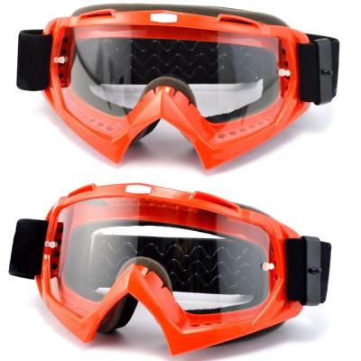 China Scratch Resistance Motocross Goggles Muliple Color TPU Frame Optically Precise for sale