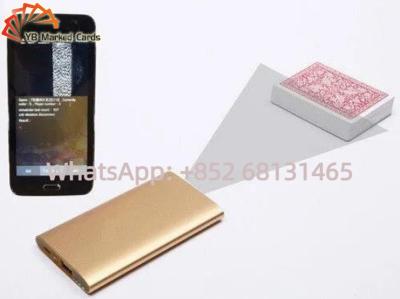 China Concealable Golden Power Bank Camera CVK 730V Poker Card Scanner 35cm for sale