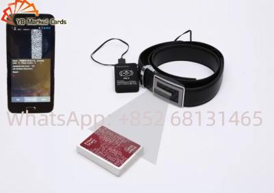 China Dynamic Poker Cheating Device Black Leather Belt CVK 500 Scanning Camera for sale