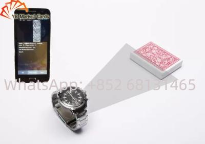 China Escáner de moda de engaño del póker de la cámara del reloj del dispositivo del póker de plata en venta