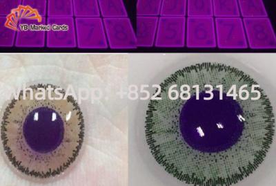 China Gambling Playing Cards Lenses 5mm Magic 8mm Contact Lenses Chorg Material for sale