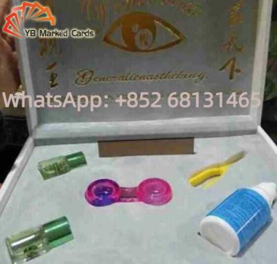China lentes de contato marcadas UV luminosas infravermelhas dos cartões do pôquer das lentes de contato de 4mm à venda