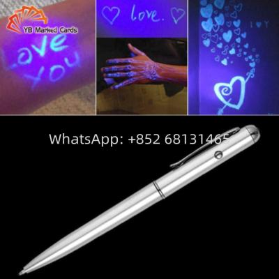 China Plastic Spy Pen UV Light Ultraviolet Ink Magic Marker Pens For Secret for sale