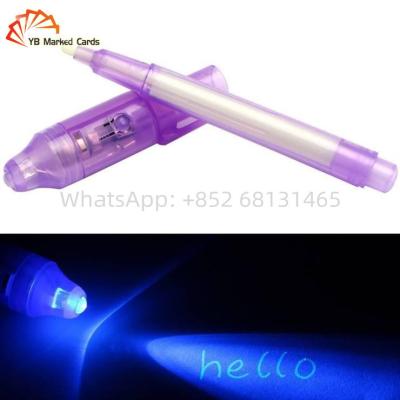 China Magic Laser UV Light Invisible Ink Pen 10ml UV Marker Pen White for sale