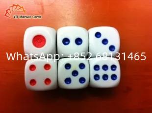 China Red Mercury Dice Cheating Device Plastic Gambling Games Dice for sale