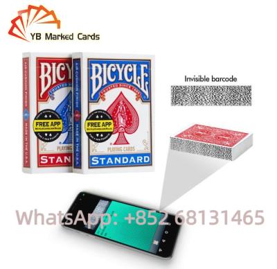 China Bicycle Barcode Marked Playing Cards For Poker Scanner Device for sale