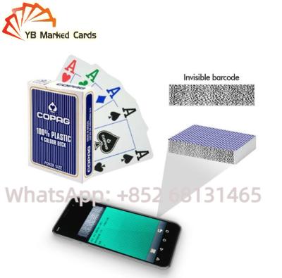 China Cheat Invisible Playing Cards Black Baccarat Cheating Device for sale