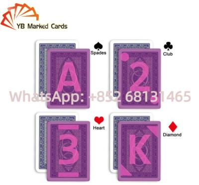 China Modiano Adjara Invisible Playing Cards 100% Plastic Jumbo Index For Poker Cheat for sale