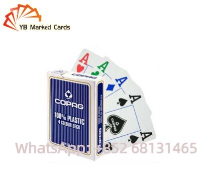 Chine Appui verticaux de jeu de Copag de jeu de tisonnier en plastique noir de cartes 54 cartes de jeu 58*88mm à vendre