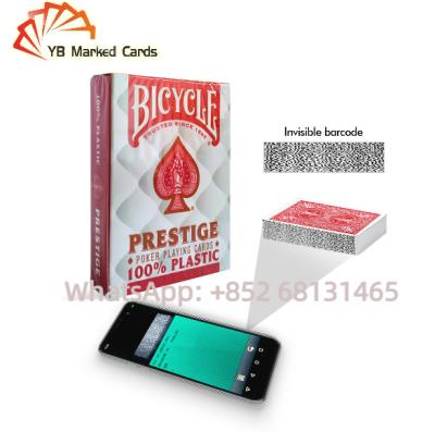 중국 보이지 않은 포커 자전거가 포커 게임을 위한 카드 9*6cm 청색을 합니다 판매용