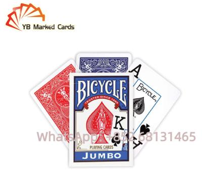 China Varnished Bicycle Poker Cards Cheating Laminated Playing Cards for sale
