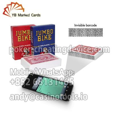 China Modiano Jumbo Bike Barcode Marked Playing Cards Side Marked Dec'k Waterproof for sale