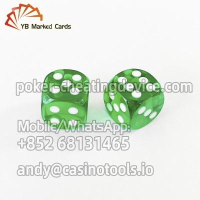 China Magic Professional 6 Sides 16mm Plastic Dice For Poker Cheating Equipment for sale