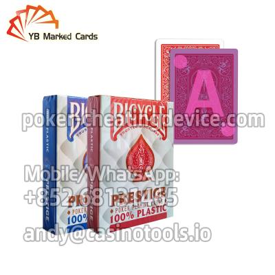 China Bicycle Prestige Infrared Invisible Ink Marked Cards For Poker Hand Analyzer for sale