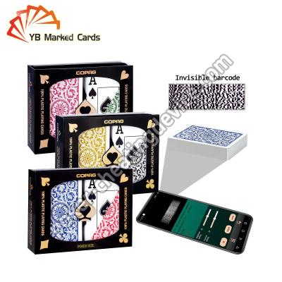 China Plastic Barcode Marking Playing Cards For Cheating Device ISO9001 for sale