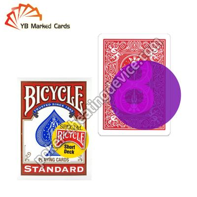 China Cubiertas de Magic Trick Marked del separador de la bicicleta 56 tarjetas barnizadas en venta
