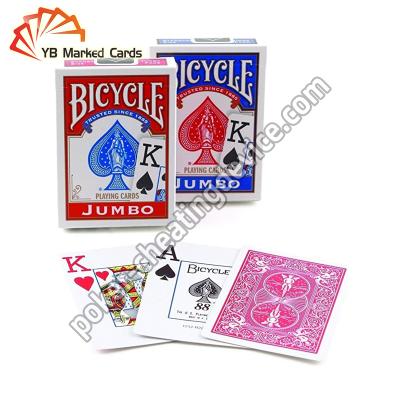 China Bicycle Cards Jumbo Infrared Sensor Playing Cards Spot UV for sale