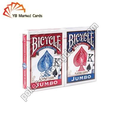 China Lightweight Bicycle Invisible Playing Cards Blue And Red Color for sale