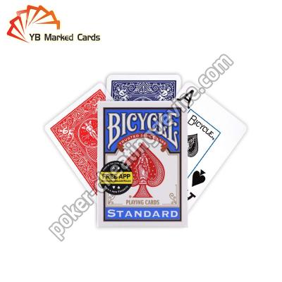China Bicycle Standard Barcode Marked Poker Cards For Poker Analyzer for sale