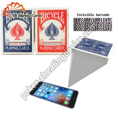 China Barcode Bicycle Marked Cards For Phone Poker Analyzer for sale