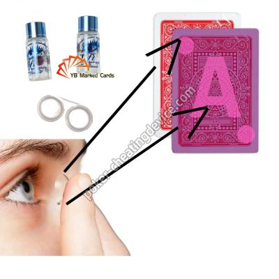 China Marked Palying Cards Contact Lenses Which Can See Through Poker Cards for sale