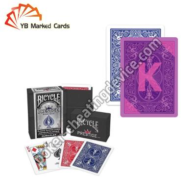 China 100% Plastic Bicycle Prestige Marked Playing Cards For Infrared Contact Lenses for sale