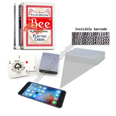 중국 Bee 바코드 포커 속임수 포커 분석기 장치에 대한 표시 카드 판매용