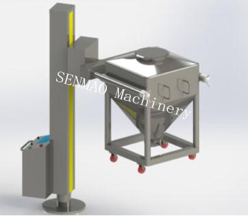 China 3kw Post Hopper Packaging Machine Column Lifting Mixer For Pharm Industry for sale