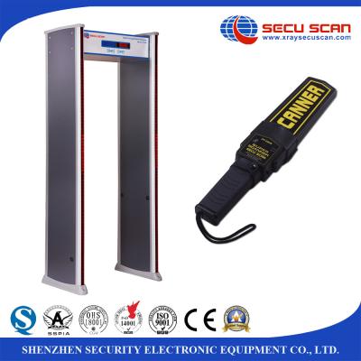 China Sound / LED Lights Alarm Walk Through Metal Detector For Station Security Check for sale