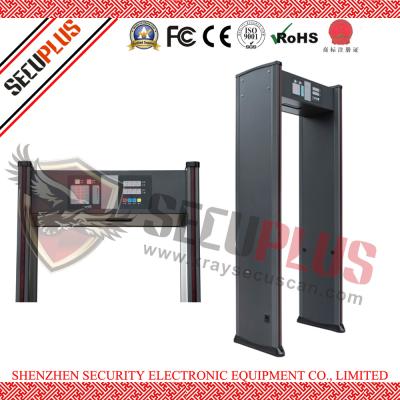 China Detector de metales del marco de puerta de SPW-IIIC, paseo de 18 zonas en contador de la alarma del detector de metales en venta