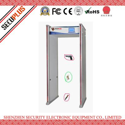 China Multi-zones Walk Through Metal Detector Gate for prison, bank with  Automatically Calibration for sale